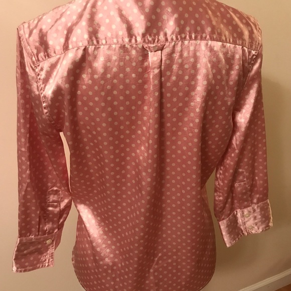 Gap pink and whit polka dot blouse - Picture 3 of 6